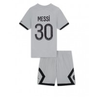 Paris Saint-Germain Lionel Messi #30 Fußballbekleidung Auswärtstrikot Kinder 2022-23 Kurzarm (+ kurze hosen)